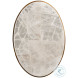 Rae White Rock Crystal Stone And Satin Brass Accent Table