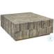 Amara Travertine Stone Cocktail Table