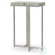 Cori Cast Glass And Polished Nickel Accent Table