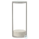 Vista Clear Glass And Polished Nickel Spot Table