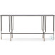Harmon White Carrara Marble And Oil Rubbed Bronze Console Table