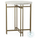Carter White Capiz Shell Accent Table