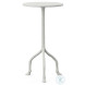 Marla White Plaster Drinks Table