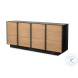 Wayland Black Cerused And Natural Small Media Console
