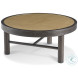 Aster Natural And Dark Stain Large Cocktail Table