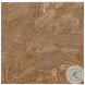 Aidan Travertine Veneer And Natural Stained Square Accent Table
