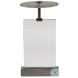 Vetro Glass And Pewter Accent Table
