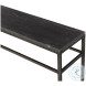 Orvieto Honed Graffito Marble And Bronze Console Table