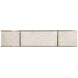 Grand Tour Furniture White and Silver Rectangular Quartz Top Samantha Console Table