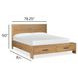 Davenport Rustic Caramel California King Storage Panel Bed