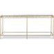 Grand Tour Furniture Gold Rectangular Glass Top Barnet Occasional Table Set