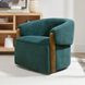 Finley Island Teal Swivel Accent Chair