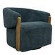 Finley Island Teal Swivel Accent Chair