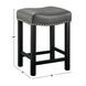 Aspen Black 48" Rectangular Kitchen Island Set of 3