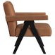 Helen Rust and Black Accent Chair
