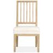 Kingsmere White Upholstered Slat Back Side Chair Set of 2