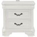 Lyndhurst Vintage White 3 Drawer Nightstand with USB Charging