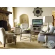 Weatherford Cornsilk And Brown Chairside Table