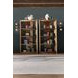 Mosaic Rich Golden Brown Romano Etagere with LED