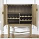 Vida Blonde 2 Door Marble Top Wine Cabinet