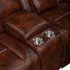 Chester Brown 74" Reclining Console Loveseat with USB Charging
