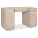 Marlowe Polished Limestone Leather 50" Executive Desk