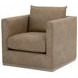 Siena Brown Plinth Base Swivel Club Chair