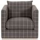 Siena Gray Plinth Base Swivel Club Chair