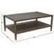 Sinclair Walnut Rectangular Coffee Table