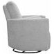 Trenton Vincent Fog Manual Swivel Glider Recliner with Pillows
