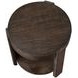 Salina Espresso Round End Table