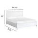 Windmill Harbour White Whisp and Sand Queen Panel Bed