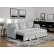 Denholme Gray Sleeper Sofa with Pull Out and USB Charging