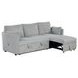Denholme Gray Sleeper Sofa with Pull Out and USB Charging