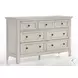 San Mateo Youth Rustic White 7 Drawer Dresser