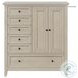 San Mateo Youth Rustic White 6 Drawer 1 Door Chifferobe