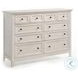 San Mateo Rustic White 10 Drawer Dresser