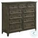San Mateo Gray 11 Drawer Gentlemans Chest