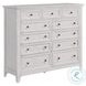 San Mateo Rustic White 11 Drawer Gentlemans Chest