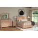 San Mateo Wheat King Storage Panel Bed