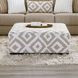 Loughlin Light Brown and Ivory Square Ottoman