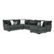 Loughton Gun Metal 139" Sectional