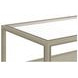 Glaze Bezel Rectangular Glass Top Cocktail Table