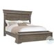 Madison Ridge Natural Bark California King Panel Bed with Chest Footboard