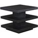 Canyon Black Square End Table