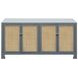 Sofia Matte Grey Lacquer 4 Door Cabinet