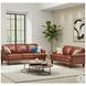 Soleil Brandy Leather 80" Sofa
