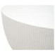 Soleil Ivory Outdoor Round Fluted Concrete Top Coffee Table