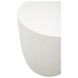 Soleil Ivory Outdoor Round Fluted Concrete Top End  Table