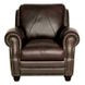 Brookstone Chocolate Leather Living Room Set with Nailhead Trim